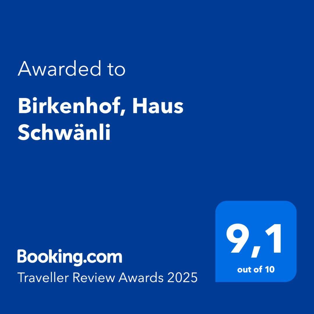 Вилла Birkenhof, Haus Schwaenli Херизау Экстерьер фото